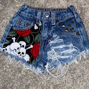 12m kids distressed levis